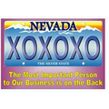 Nevada License Plate Hand Mirror (2" x 3")